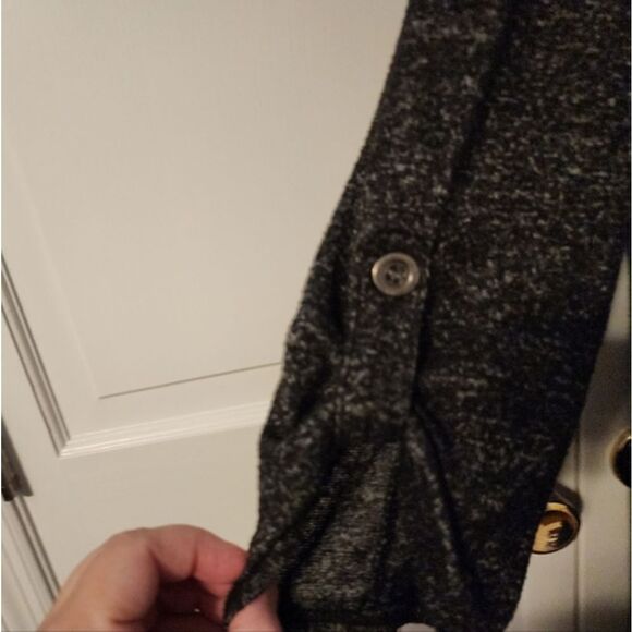 Heather Gray Tunic shift dress, button accents on sleeve. Apt 9. XXL. Like new. - Picture 9 of 9
